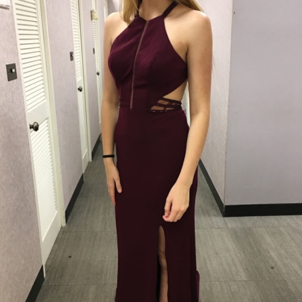 Prom dress- deep magenta